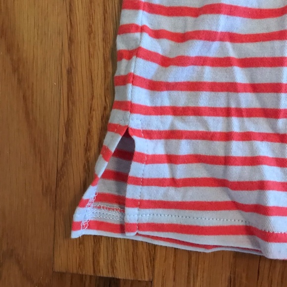 ⭐️ NWT J Crew grey & coral drawstring waist T, size L - Picture 4 of 5